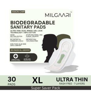 Organic Ultra Thin 100% Pure Cotton Pads 30XL