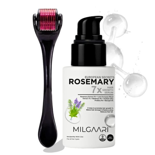 Hair Growth Serum 30ML + Derma Roller Kit